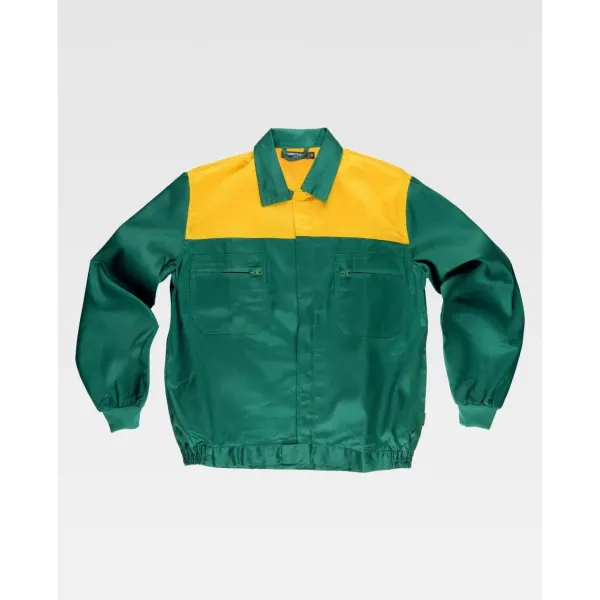 Blusão com corpetes combinados