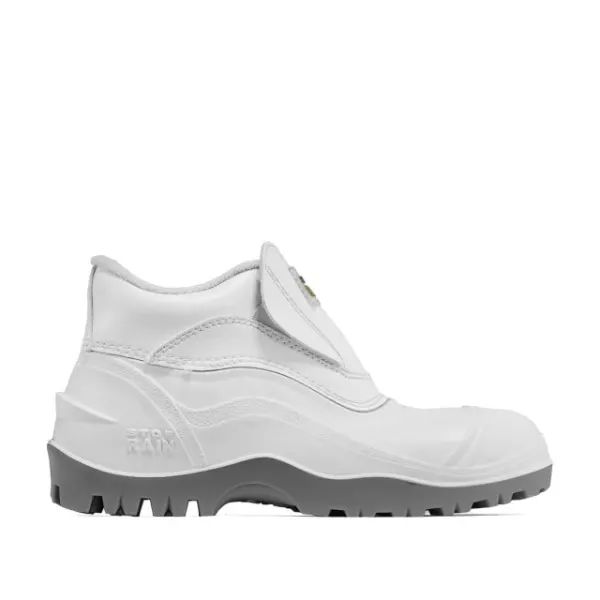 BOTA POLIESTER / PVC BRANCA S4 AÇO SRA