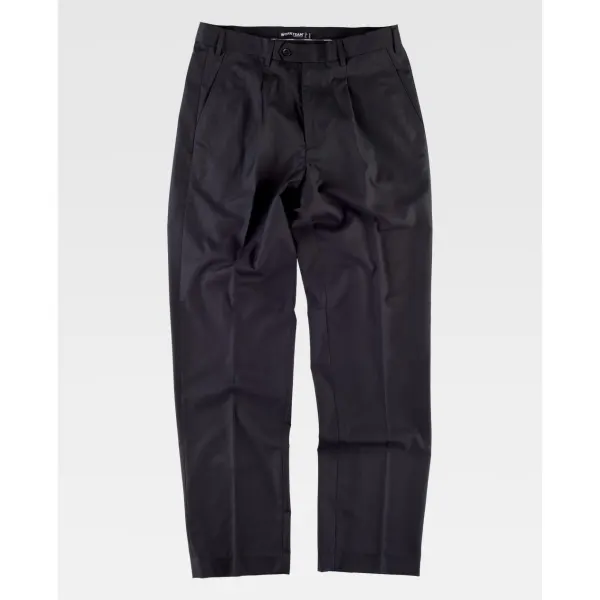 Calça clássica de senhor com pregas.