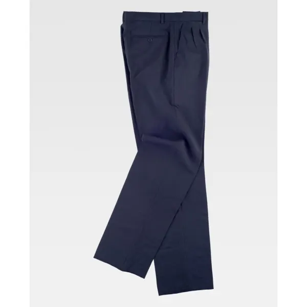 Calça clássica de senhor com pregas.