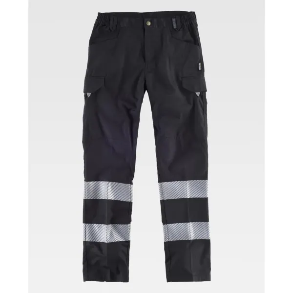 Calça com fitas refletoras segmentadas