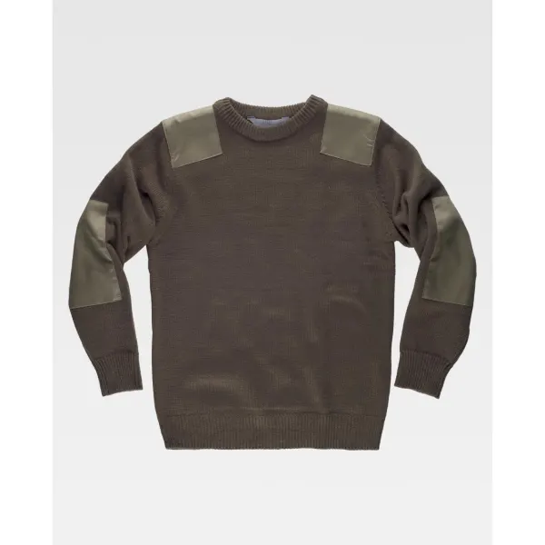Camisola de gola redonda em ponto grosso