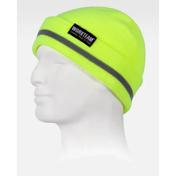 Gorro liso de ponto.
