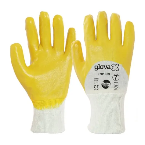 LUVA INTERLOCK REVESTIDA NITRILO FINO