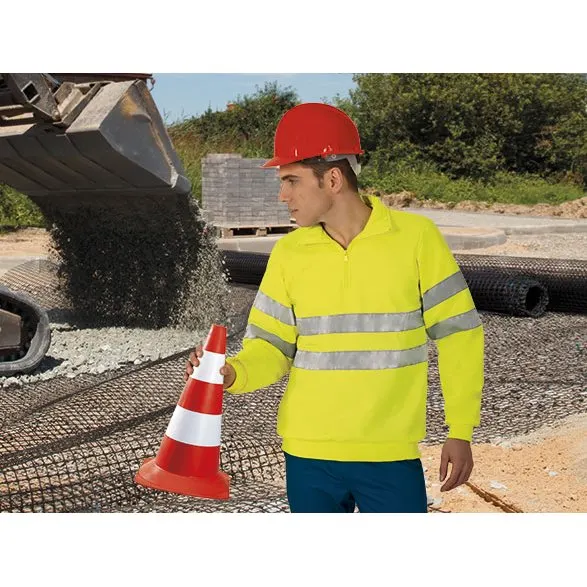 Sweat cardada de alta visibilidade modelo ROAD