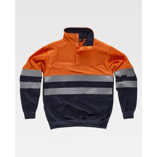 Sweatshirt combinada com fitas refletoras
