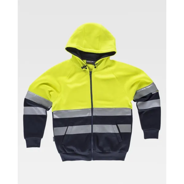 Sweatshirt combinada com fitas refletoras