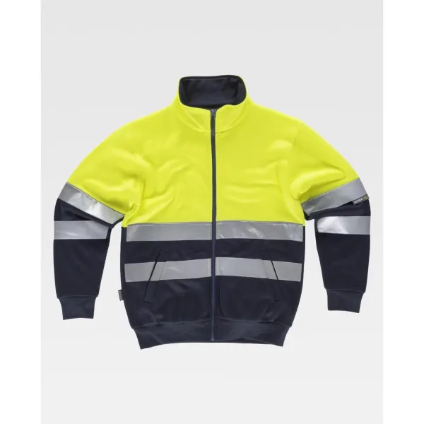 Sweatshirt combinada com fitas refletoras