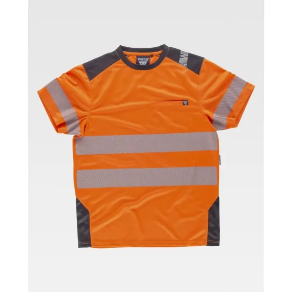 T-shirt de alta visibilidade combinada